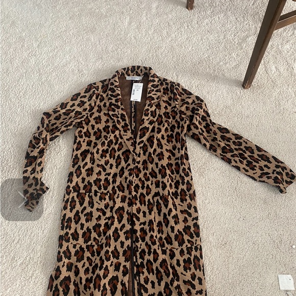 Leopard print long cardigan (fits more M/L) - Picture 4 of 5